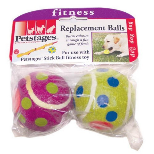 Pack de 2 pelotas de tenis de lunares para perros color Varios, , large image number null
