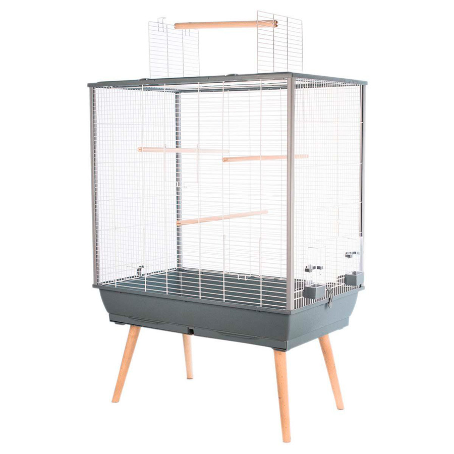 8 KG Zolux Neo Jili XL Jaula con percha exterior para pájaros