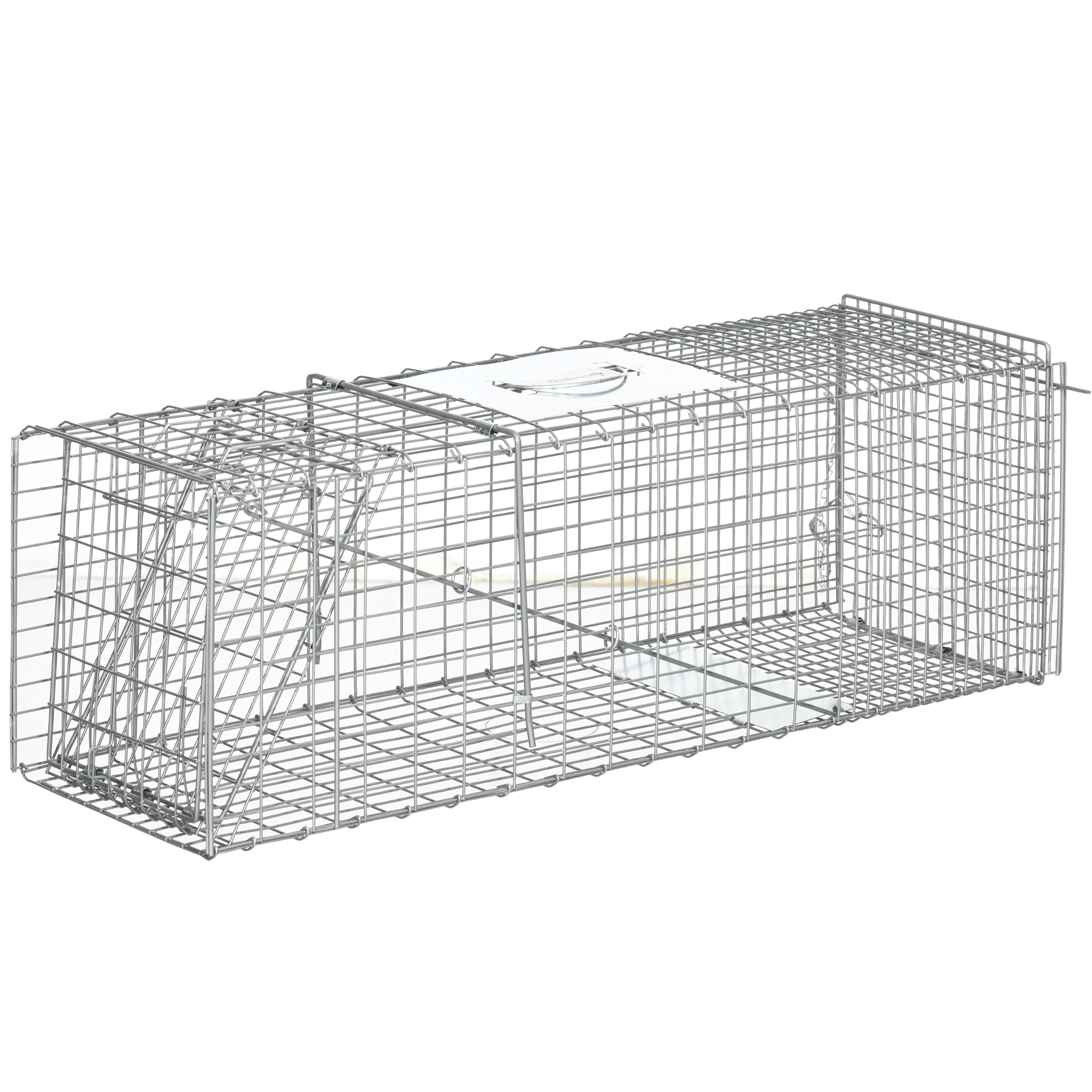 Outsunny Trampa para Animales Plata