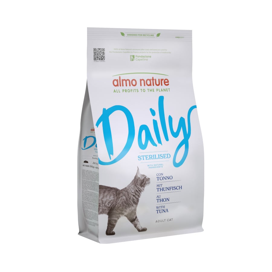 1.2 KG 1.2 kg Almo Nature Daily Sterilised Atún pienso para gatos