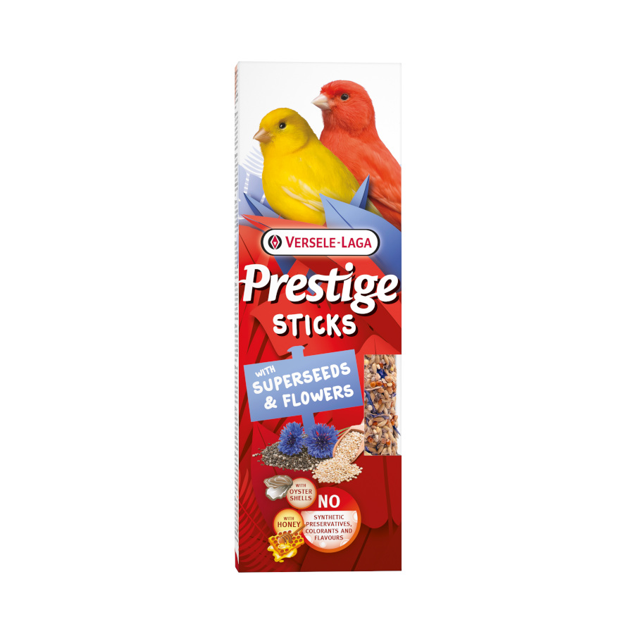 Versele-Laga Prestige Sticks Súper Semillas y Flores para canarios
