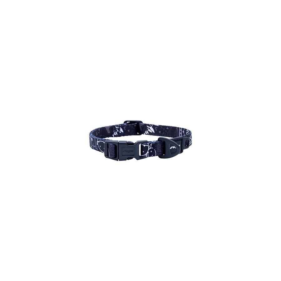 Collar para perro Rogz Fusion – Diseño Grafitti Negro (4 tallas)