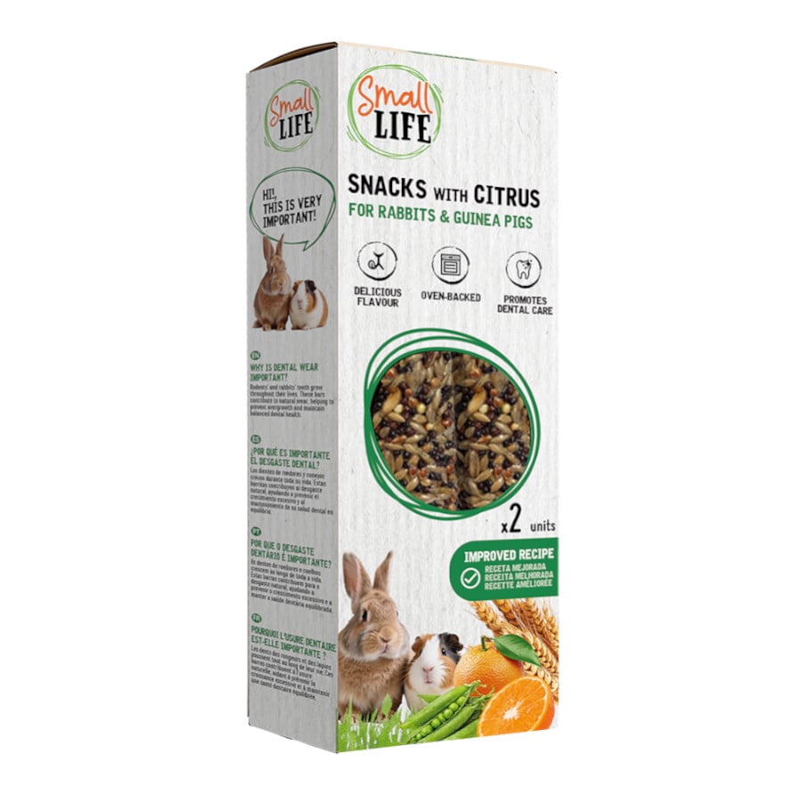 Small Life Snack con Cítricos para conejos y cobayas