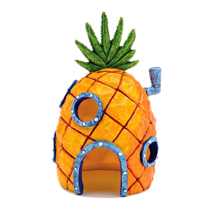 Penn-Plax Figura Casa Piña de Bob Esponja para acuarios
