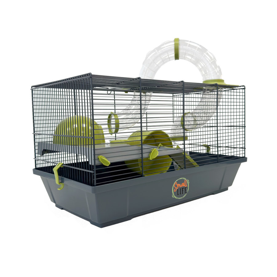 2.26 KG Small Life Jaula con Tubo Verde para hámsteres