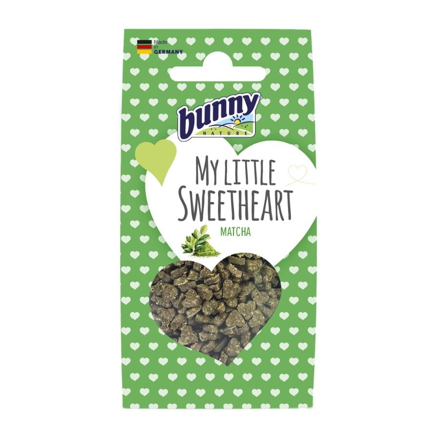 Bunny Snack Corazones Matcha para conejos y roedores
