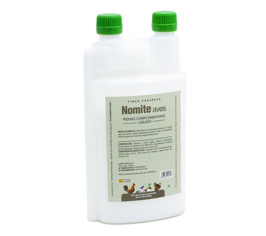 FINCA CASAREJO Nomite 250 ml – contra Ácaro de Las Patas Escamosas en Las Aves – Facilita la eliminación de los parásitos externos