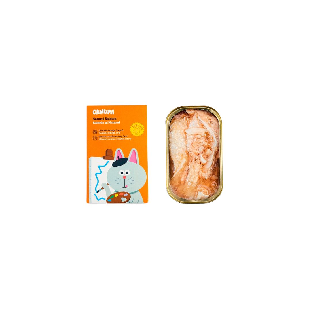Salmón al natural para gato