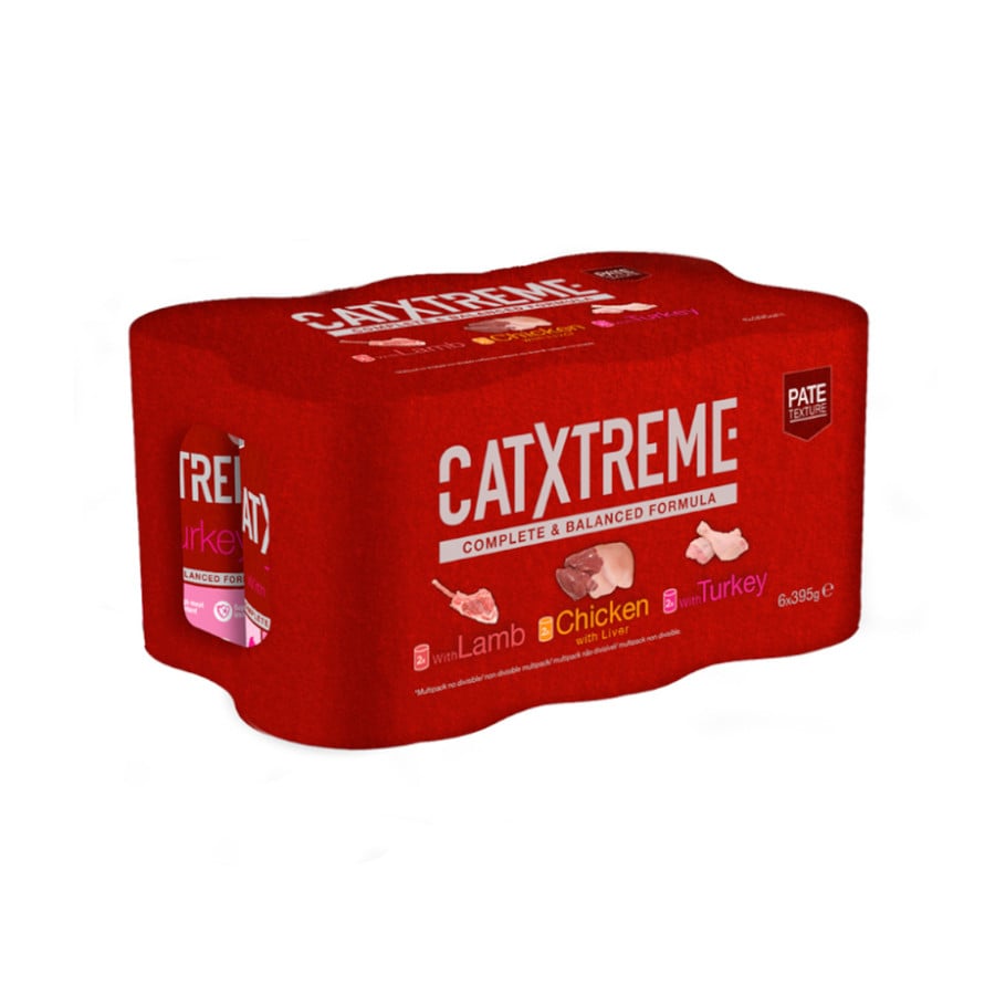 6 latas x 400 g Catxtreme Multipack paté en lata para gatos