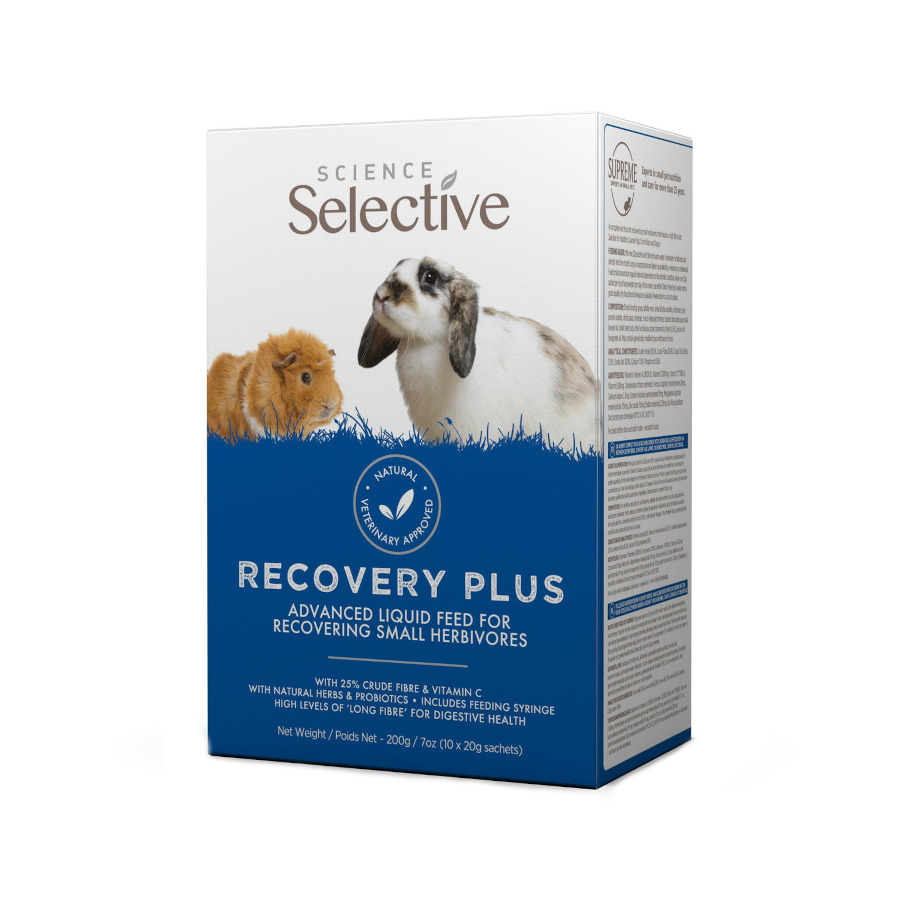 200 g Supreme Petfoods Selective Science Recovery Plus alimento liquido nutricional para pequeños roedores