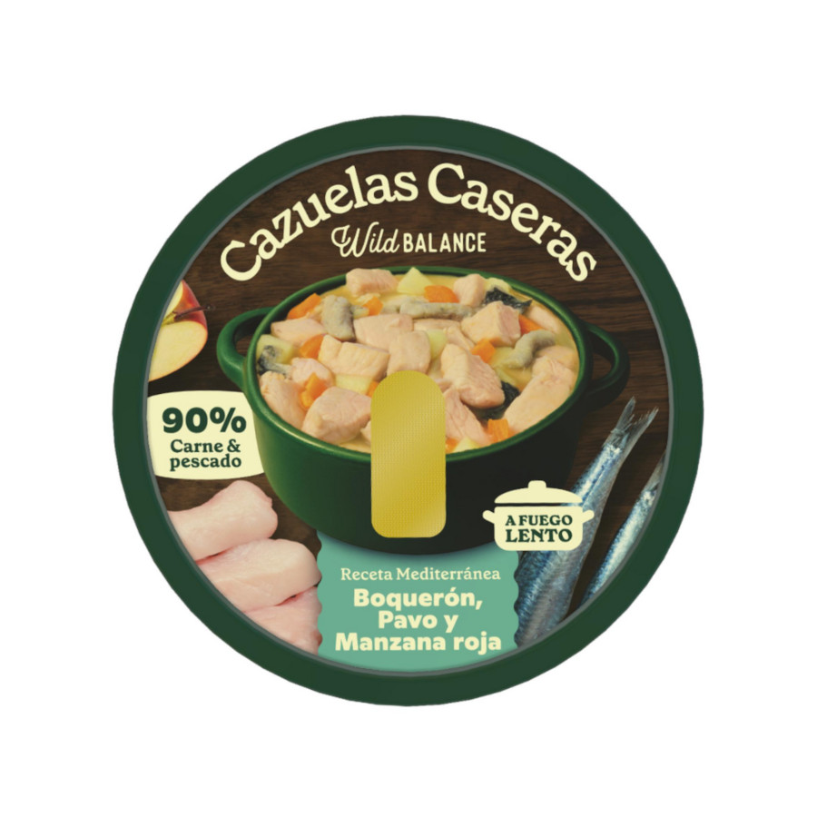 280 g Wild Balance Cazuela Boquerón, Pavo y Manzana lata para perros