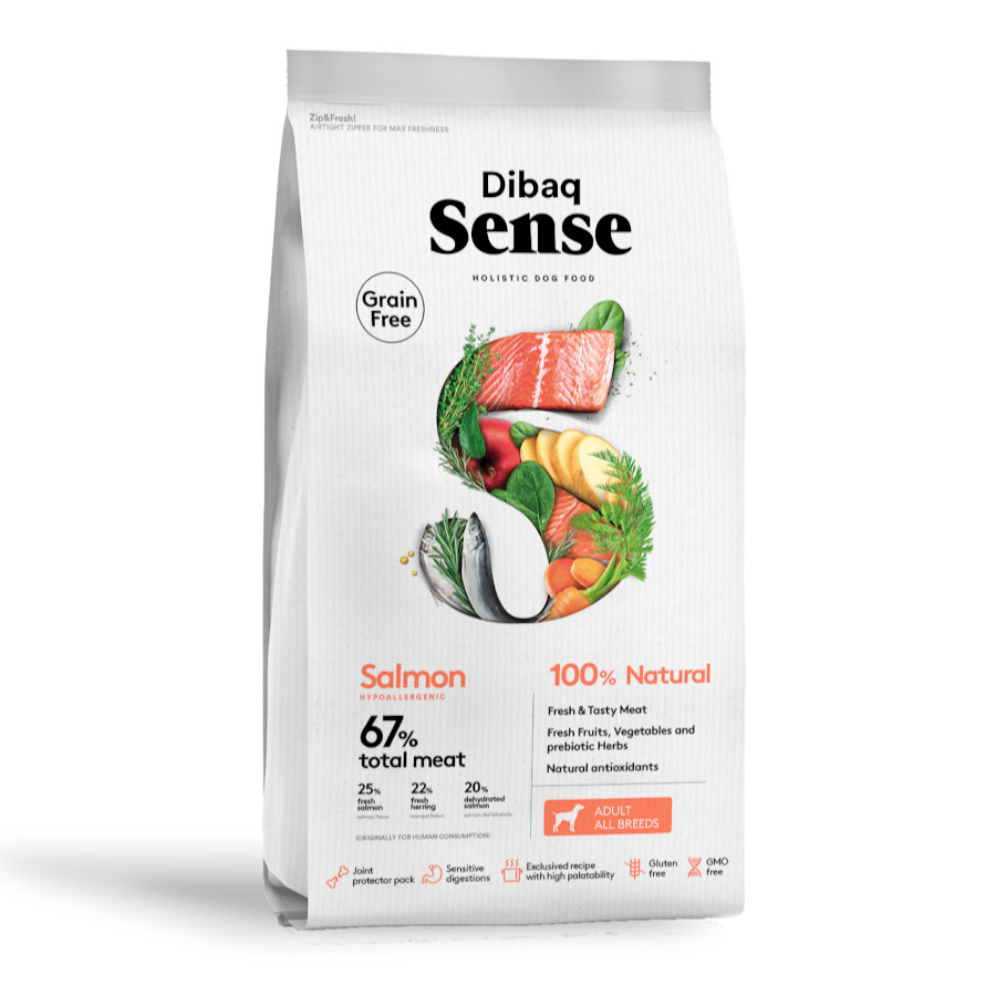 12 Kg Dibaq Sense Pienso Grain Free Salmón para perros