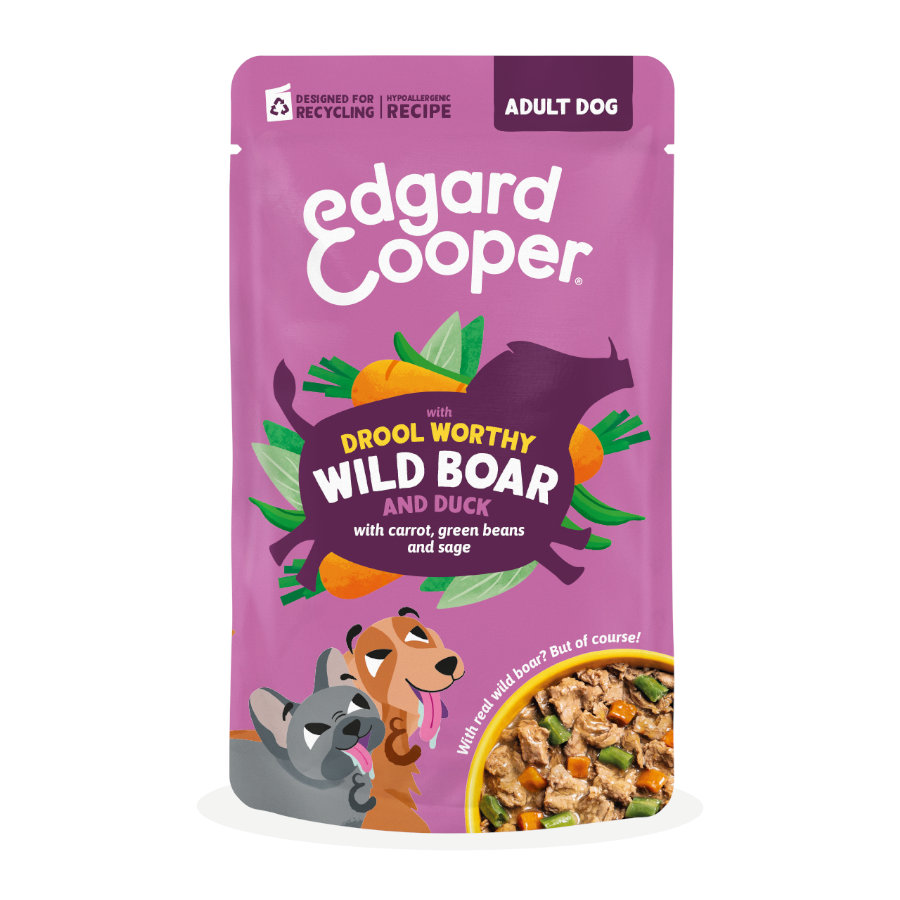Imagen de Edgard & Cooper Sobre Estofado Jabalí y Pato para Perros 150g