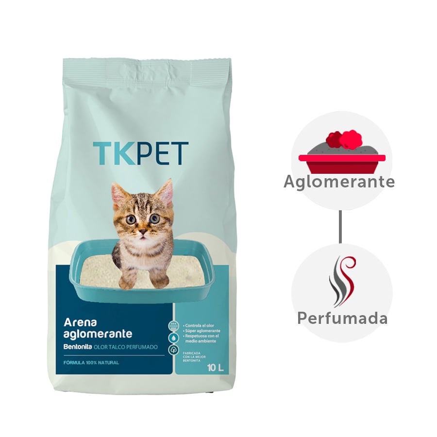10 L TK-Pet Arena Aglomerante Bentonita y Talco para gatos