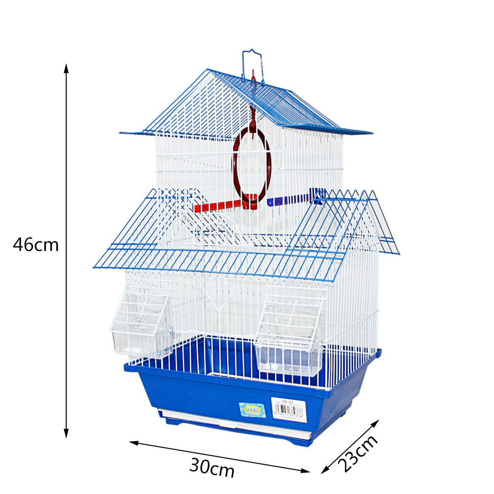 Jaula chalet para pájaros 30*23*46CM