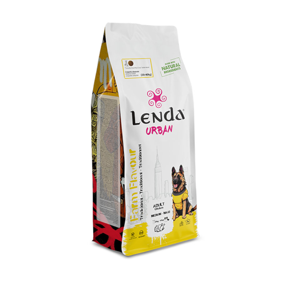 15 kg Lenda Urban Farm Flavour Adult Medium-Maxi Pollo pienso para perros
