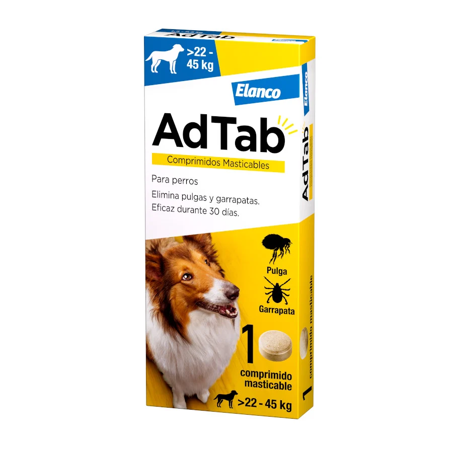 AdTab Comprimidos Masticables Antiparasitarios para perros