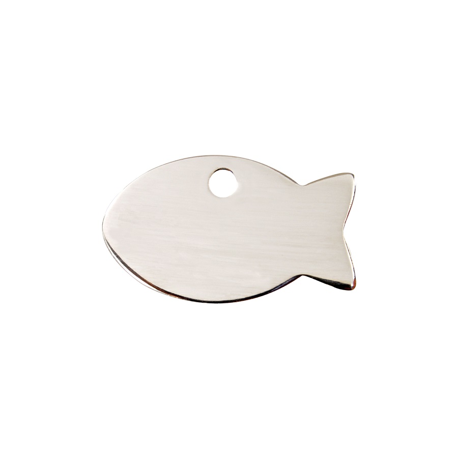 Placa identificativa Acero Inoxidable Pez para perros