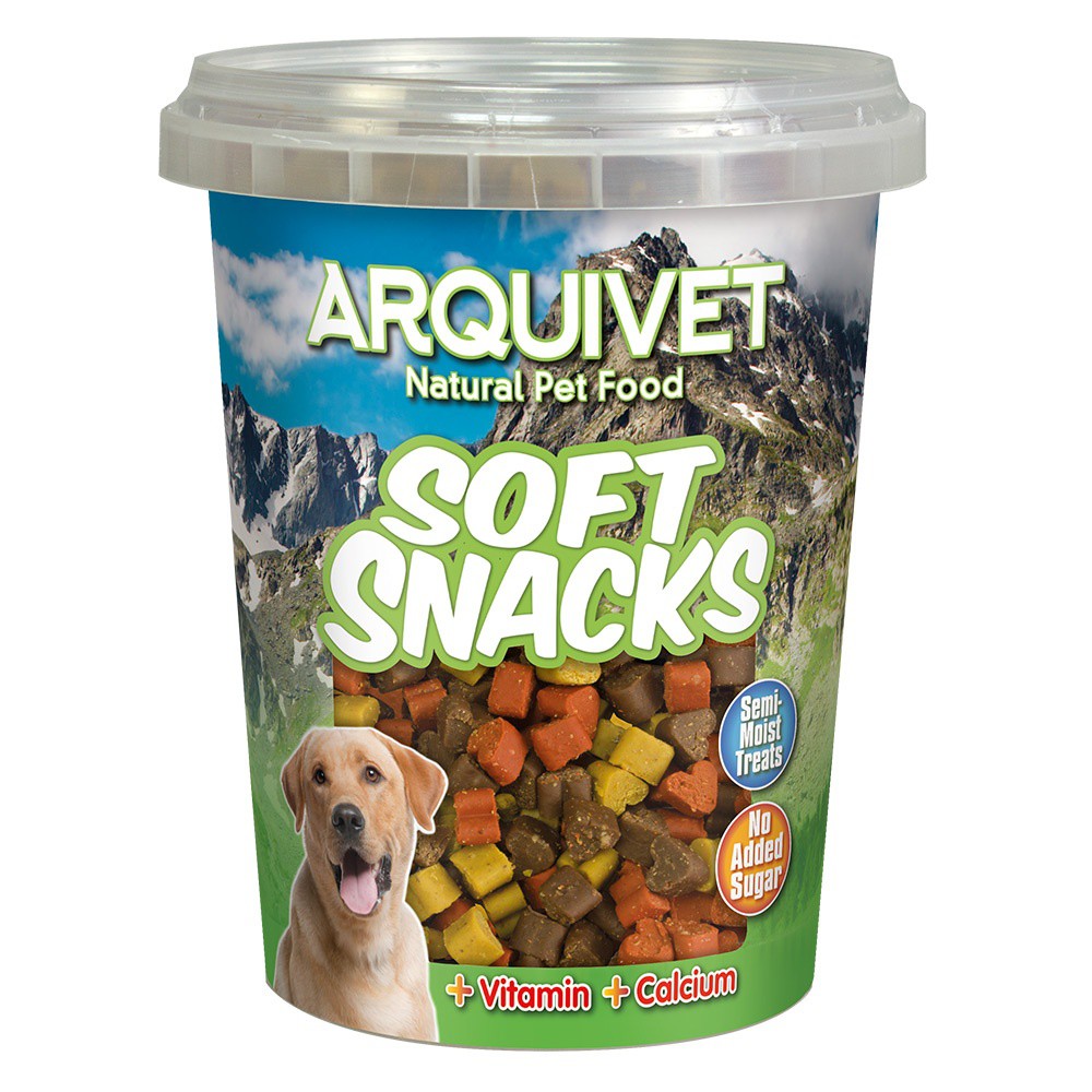 Minicorazones Soft snacks mix Arquivet para perros sabor Cordero, Buey y Pollo, , large image number null