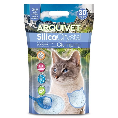 Lecho Silica Crystal Clumping para gatos olor Neutro, , large image number null