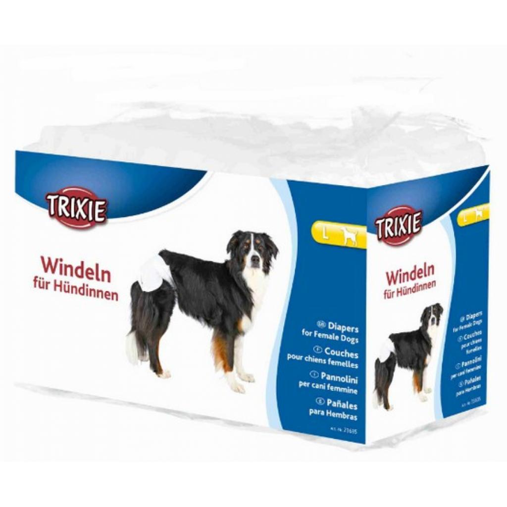 TRIXIE Braguitas y Protectores perro – 12 Pañales Perros ultra absorbentes, L