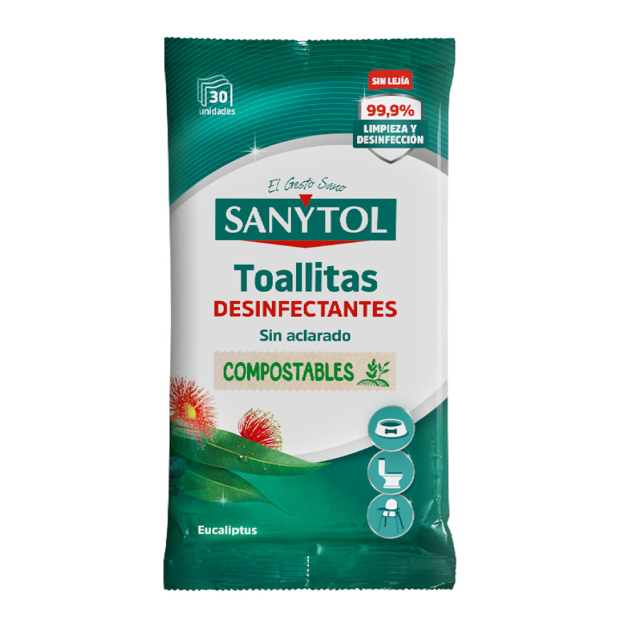 Sanytol Toallitas Húmedas Desinfectantes Multiusos para hogares