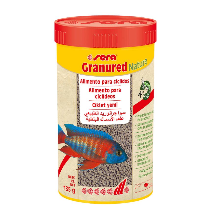 0.25 L Sera Granured Nature Alimento para cíclidos carnívoros