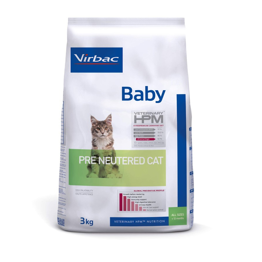 Virbac Baby Pre Neutered HPM Pienso para gatos