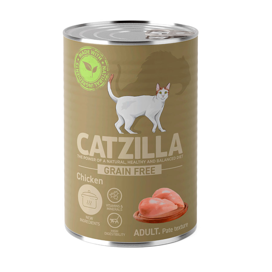 400 g Catzilla Adult Grain Free Pollo en Paté lata para gatos