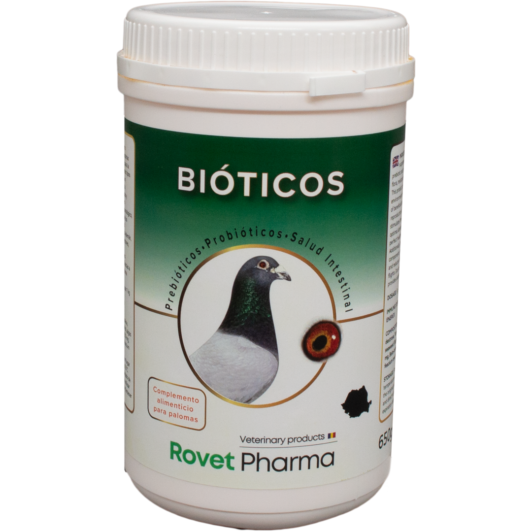 Bióticos 650g – Probióticos y Prebióticos para Palomas