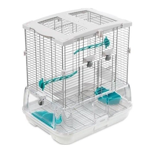 Vision S01 Jaula Blanca con turquesa para pájaros