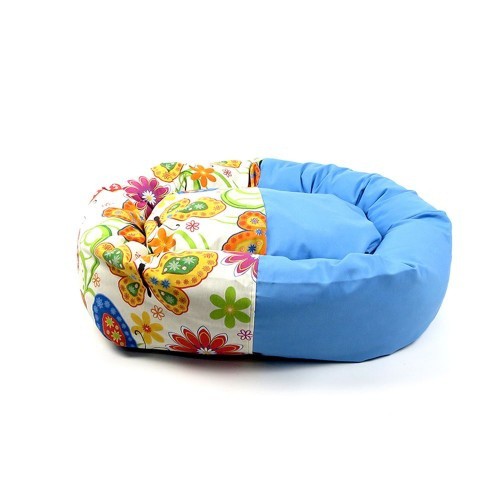 Cuna para perros The Pet Lover Donut Mariposas azul, , large image number null