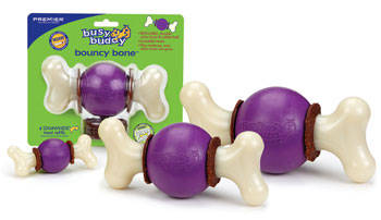 Bouncy Bone Busy Buddy premier mordedor con pelota