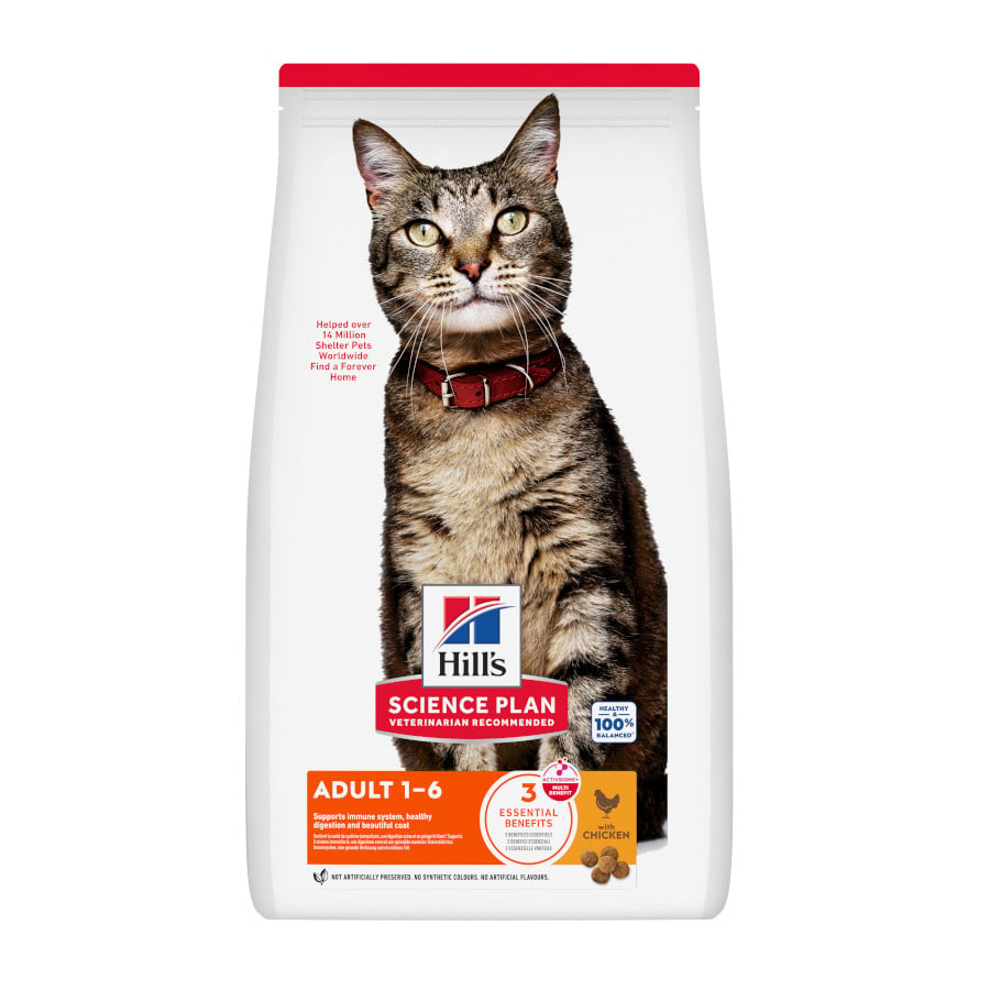 10 kg Hill's Science Plan Adult Pollo pienso para gatos