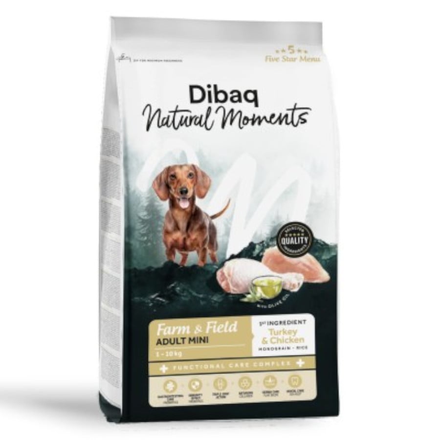 Imagen de Dibaq Natural Moments 5 Star Pavo y Pollo Adulto razas pequeñas