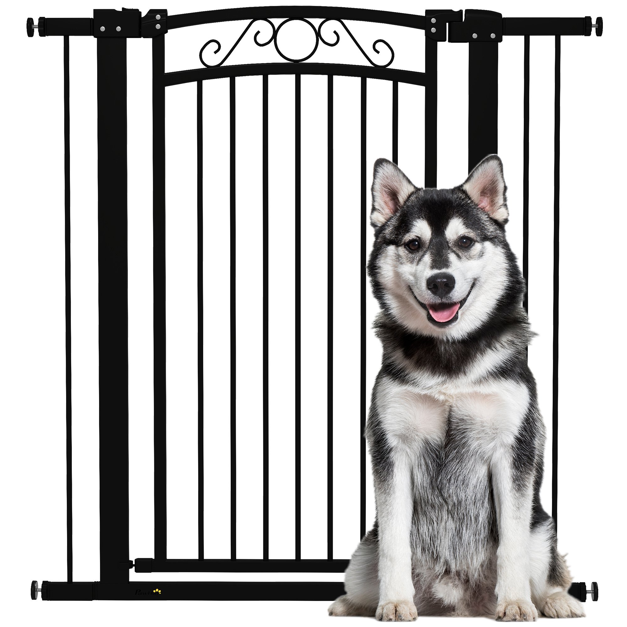 PawHut Barrera para Perros Negro