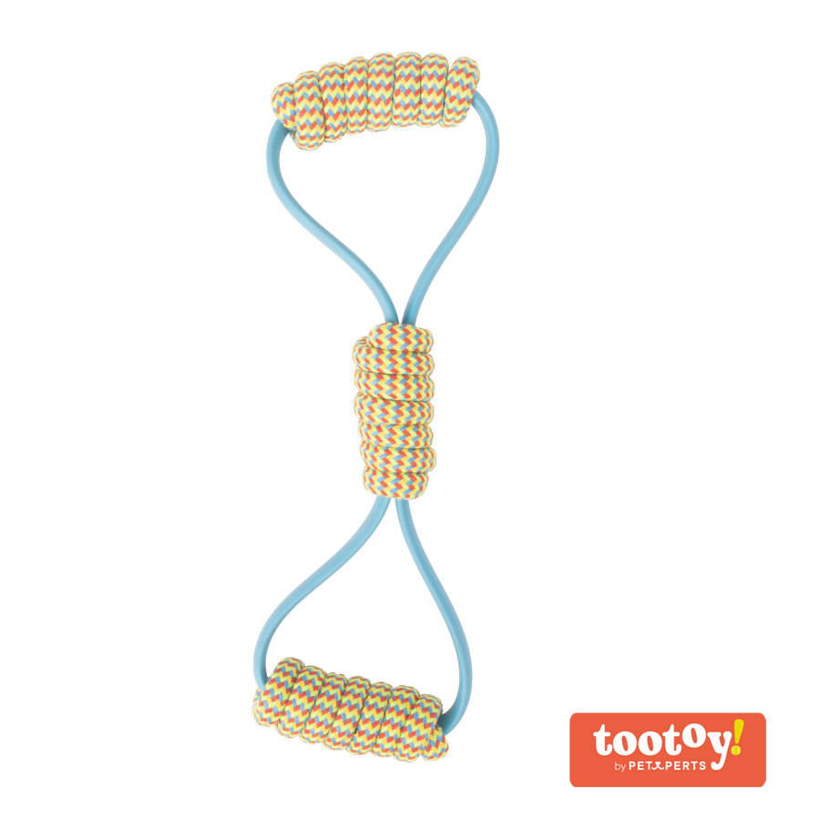 Tootoy! Pull Elastic Tugger juguete de cuerda para tirar para perros