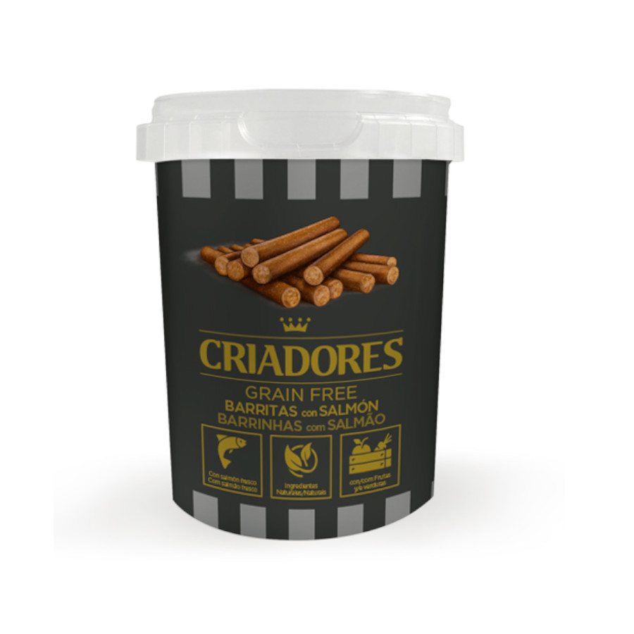 300 g Criadores Barritas Grain Free Salmón para perros