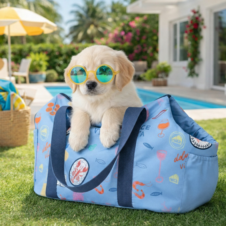 Summer Vibes Mochila Dolce Vita Azul para cachorros