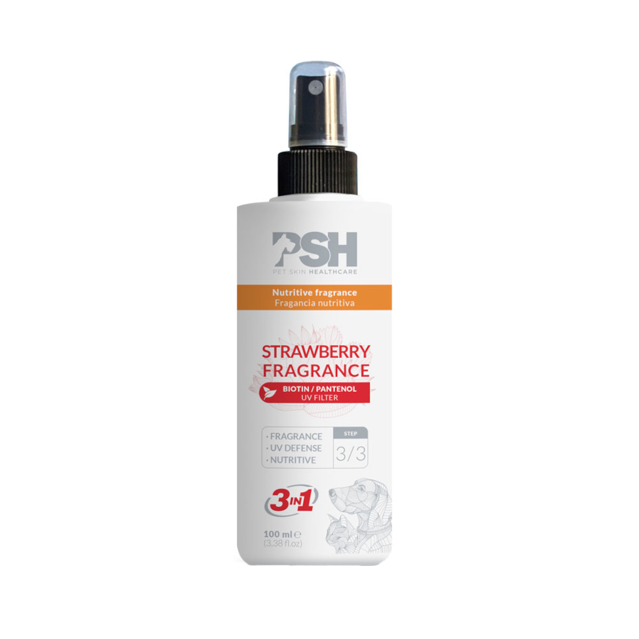 PSH Fragancia 3 en 1 Strawberry Nutritivo champú para perros y gatos