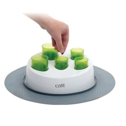 CAT IT juguete digger senses interactivo con 2 tubos de comida para gatos