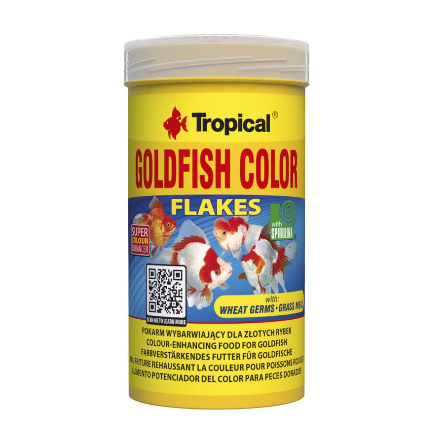 1 L Tropical Goldfish Colour Flakes alimento para peces