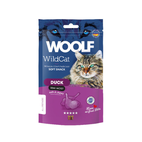 Woolf WildCat Snack Semihúmedo Pato 50gr