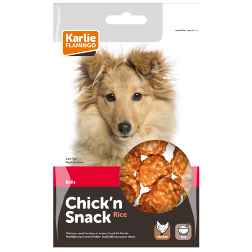 75 g Flamingo Bolas de Pollo para perros