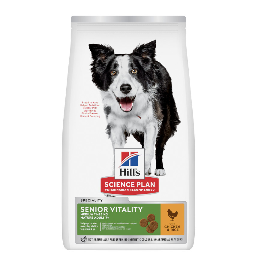 Hill's Science Plan Youthful Vitality Medium Adult Pollo pienso para perros