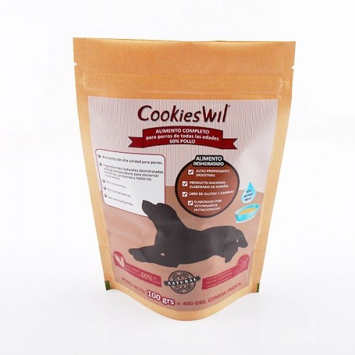 Pack de 4 piensos deshidratados Cookieswil para perros sabor Variado, , large image number null