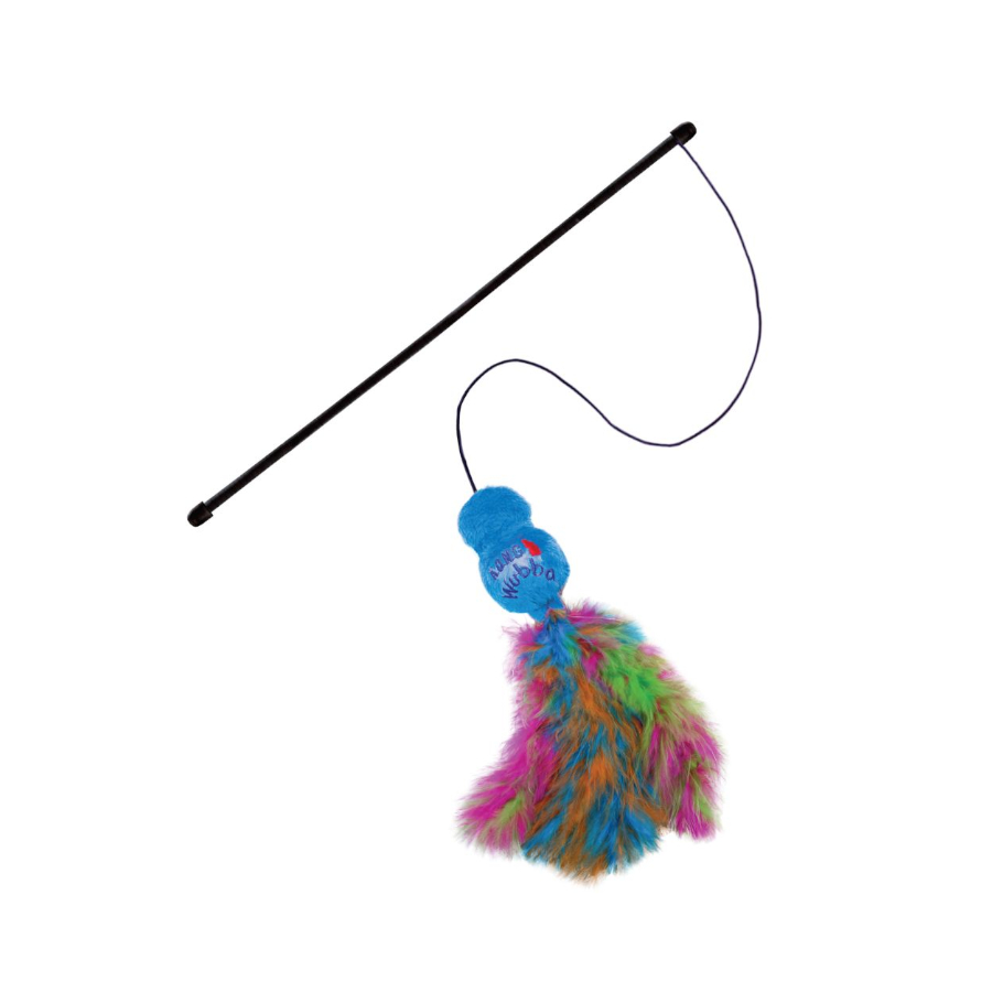 Kong Wubba Boa Caña con bailarina para gatos