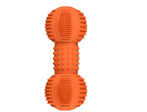 Juguete Flamingo Dental Dumbbell Naranja