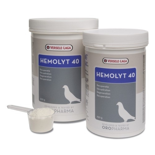 Alimento complementario Hemolyt 40 para palomas
