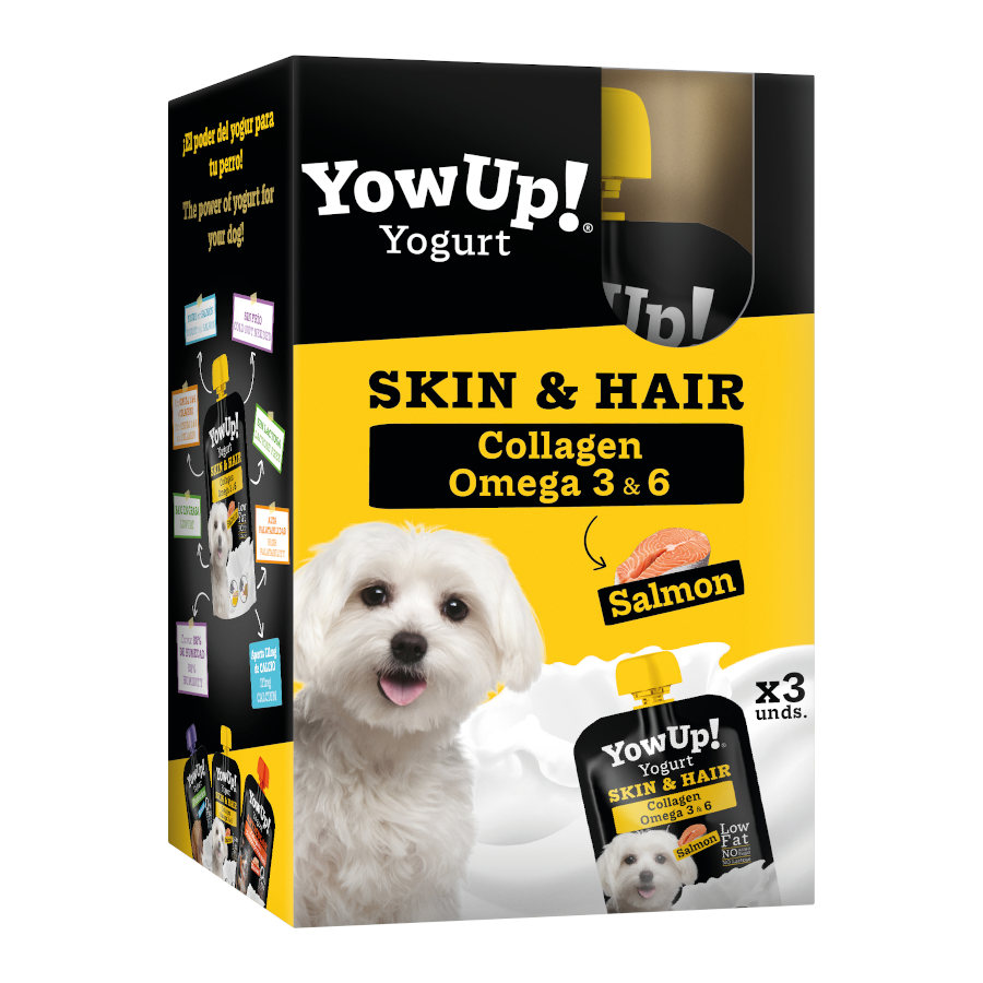 115 g YowUp! Skin & Hair Salmón yogur para perros